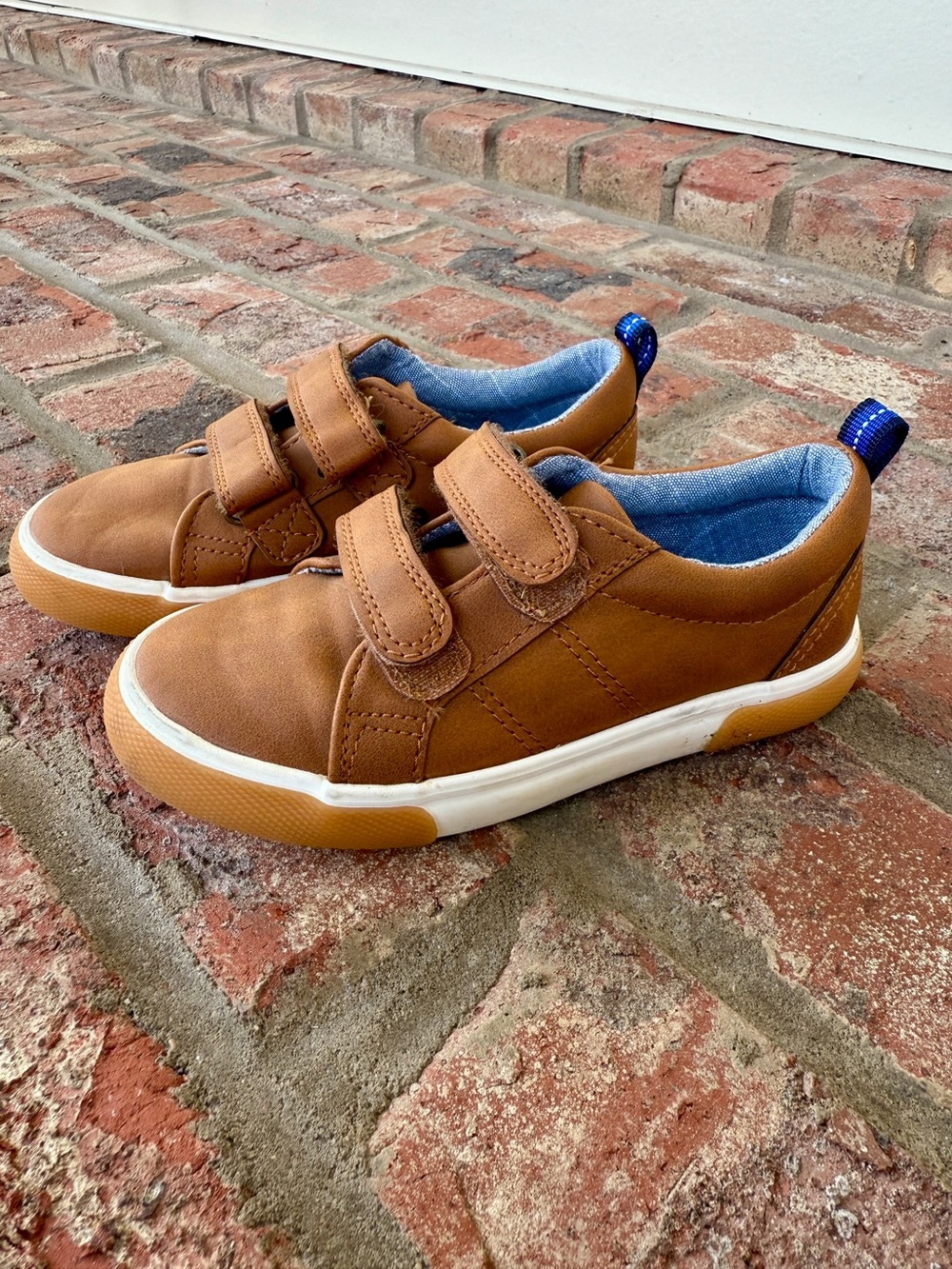 Cat & Jack Tan Velcro Kids Sneakers
